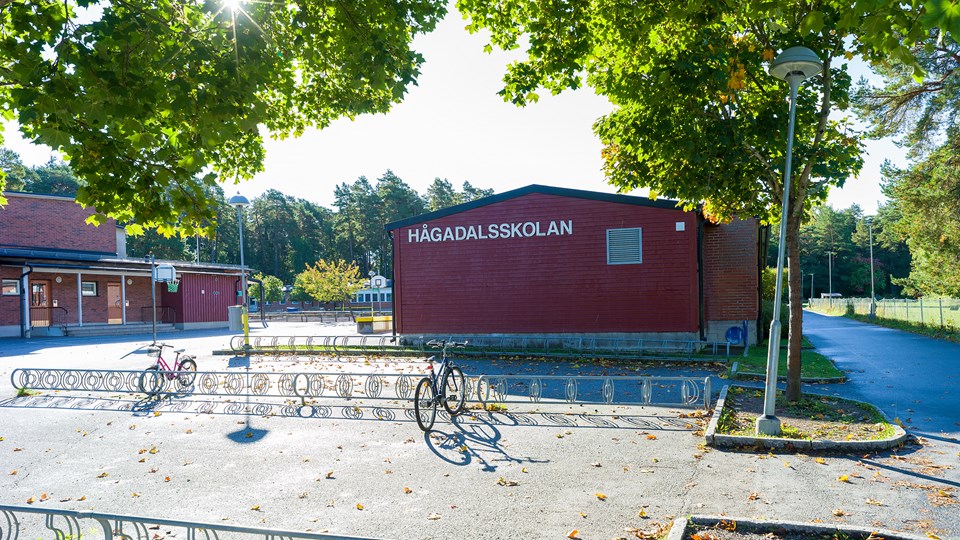 Hagadalsskolans cykelparkering och anläggningar