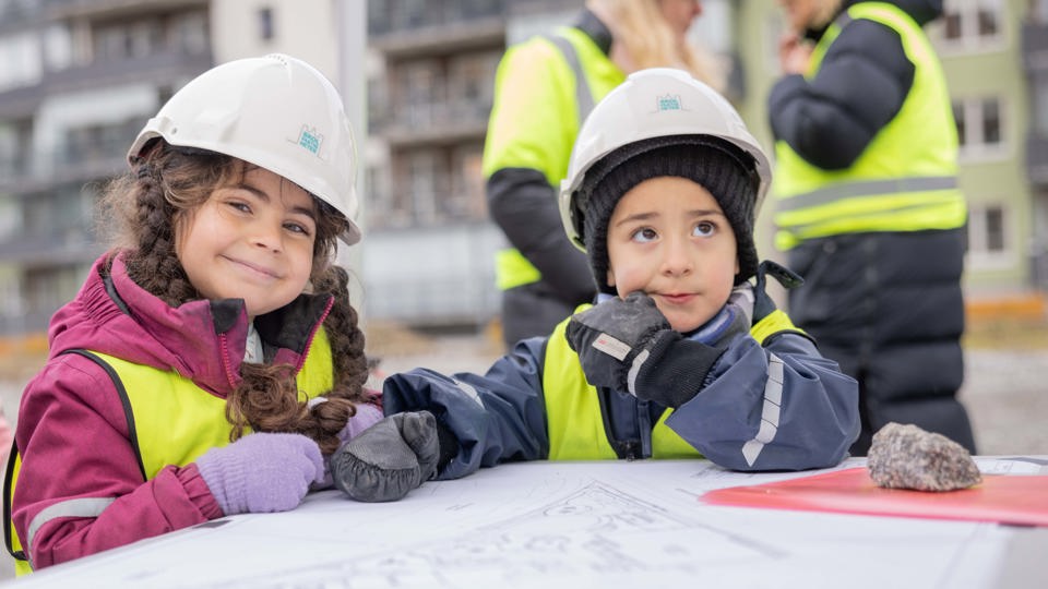 Bild från spadtag för Skyttelns förskola