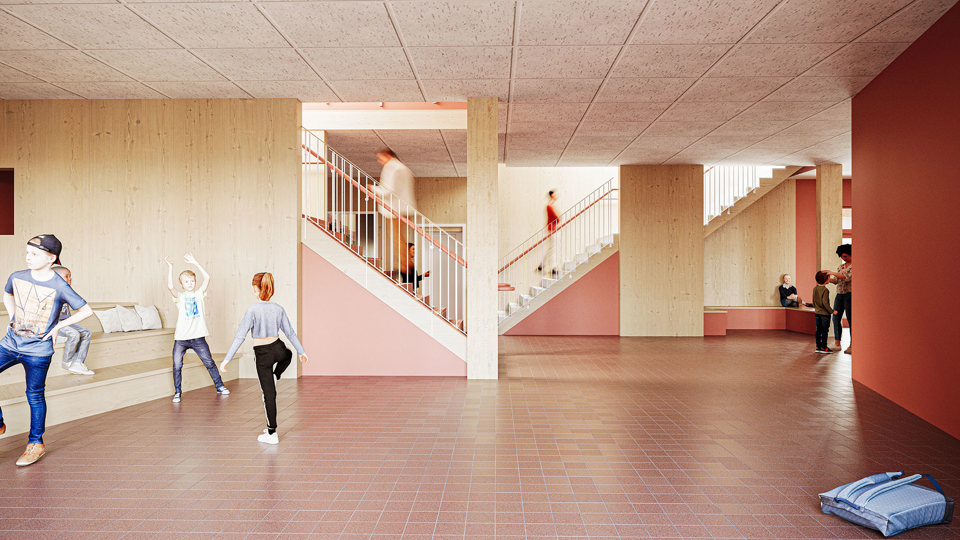 Bild på Nya Kvarngärdeskolan Entree