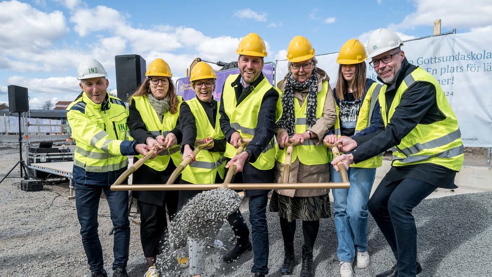 Spadtag av Gottsundaskolan.