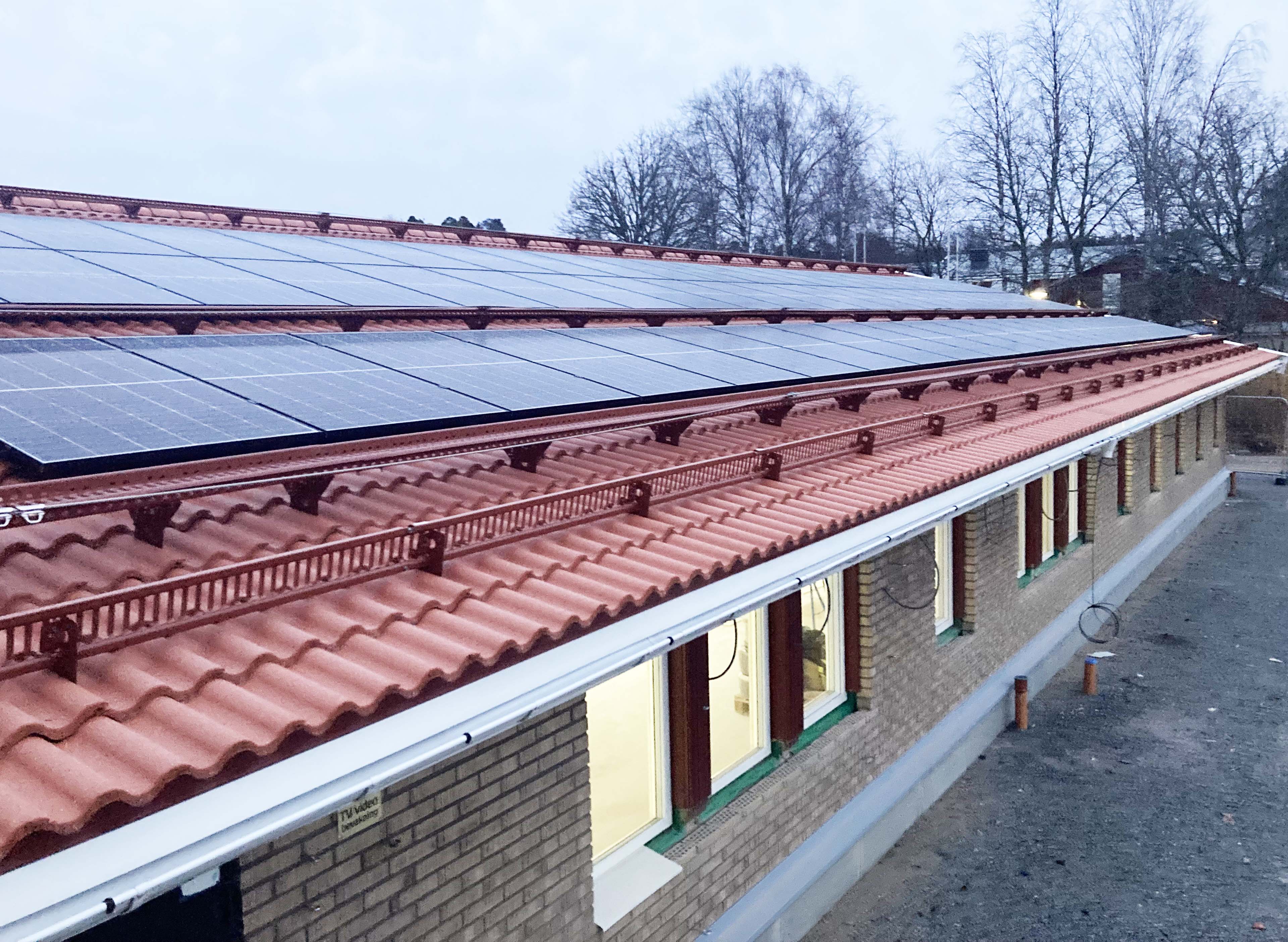 Solceller på Björkvallsskolan